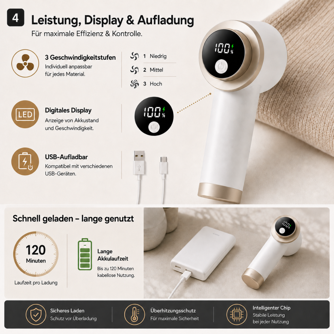 Fusselrasierer Elektrisch für Kleidung