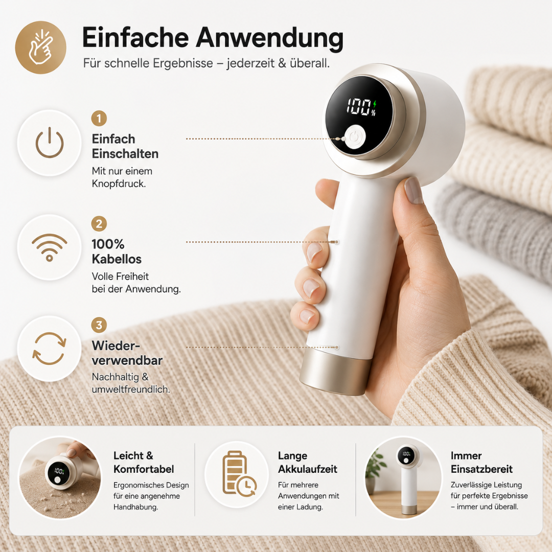 Fusselrasierer Elektrisch für Kleidung